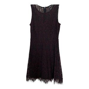 Reitmans signature burgundy lace dress